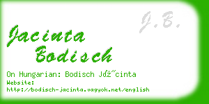 jacinta bodisch business card